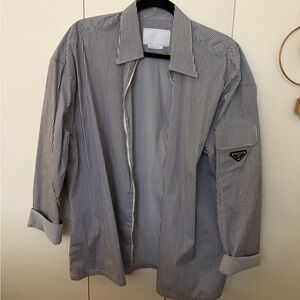 NEVER WORN Prada Men’s Striped Zip Up